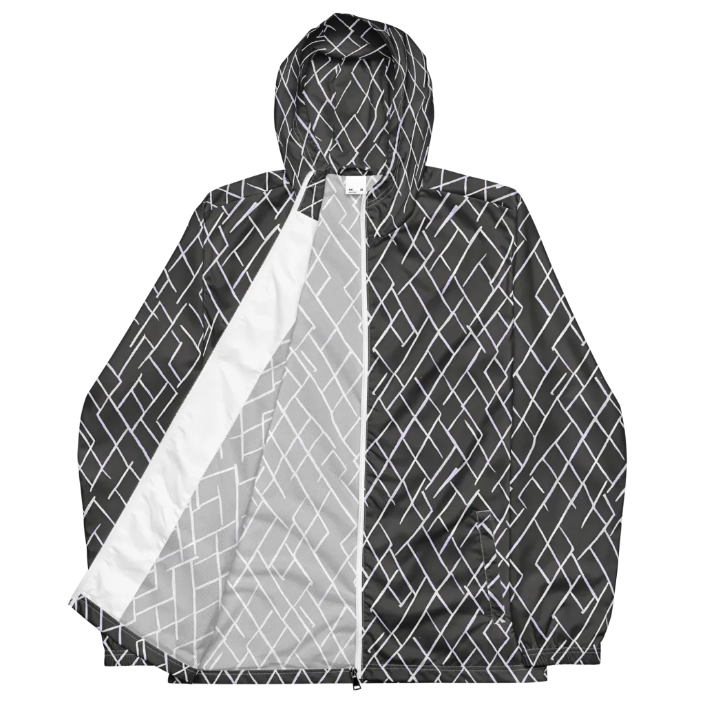 Ivory Cipher on Men's Windbreaker — Front