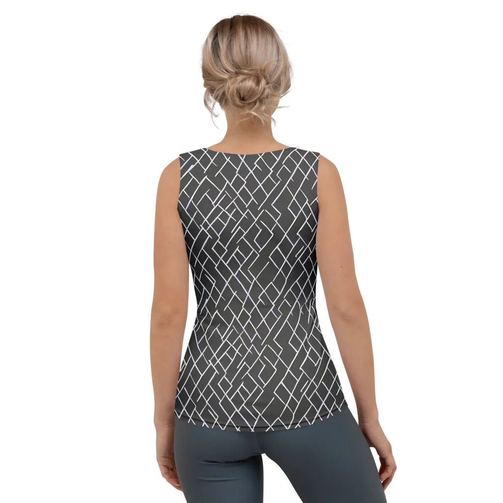Ivory Cipher on Women's Tank Top — Back