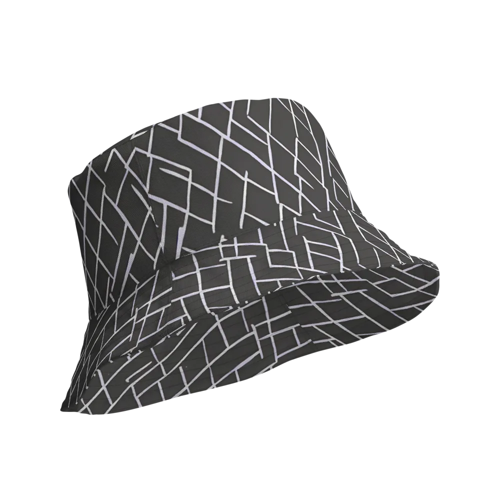 Ivory Cipher on Reversible Bucket Hat — Product details Outside
