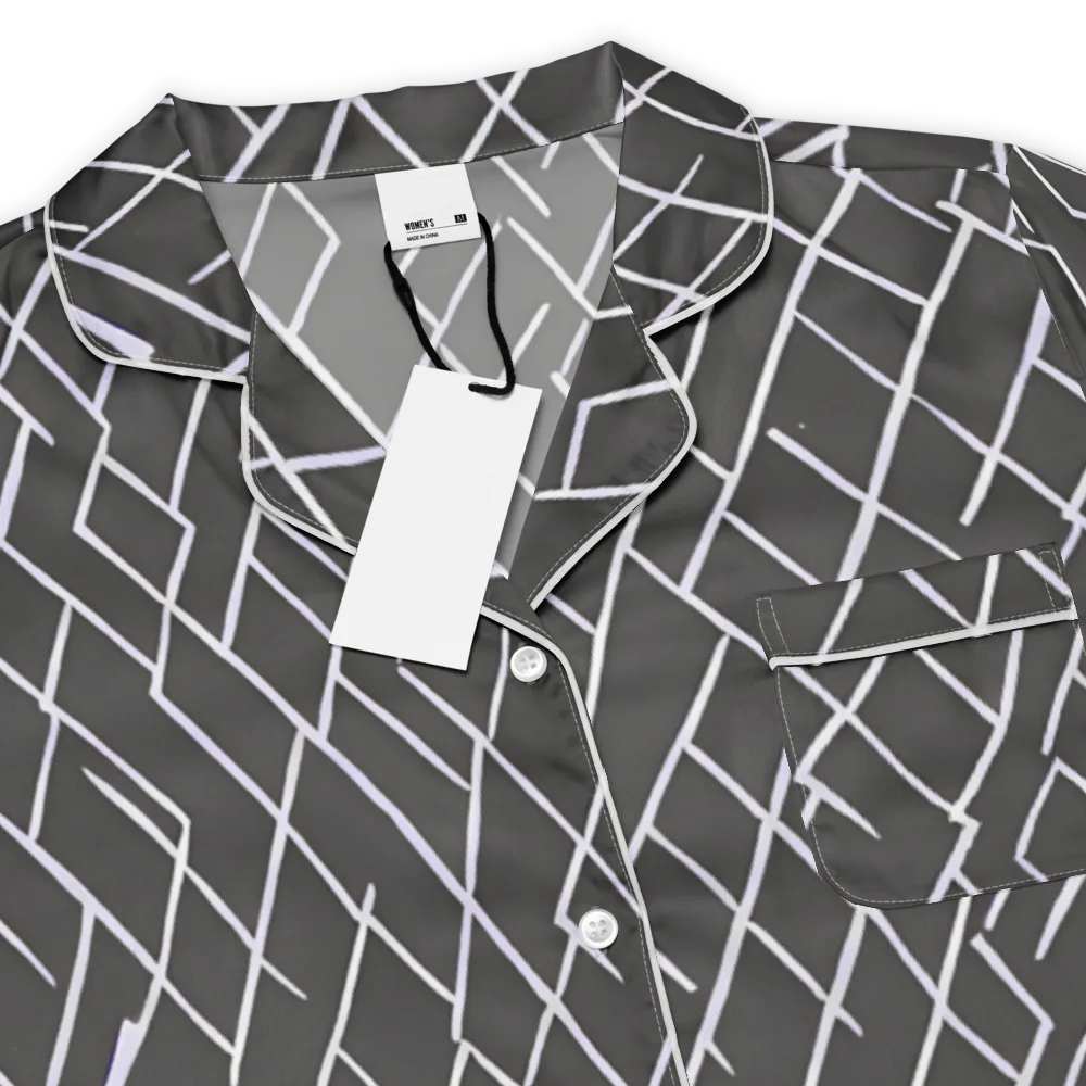 Ivory Cipher on Women's Short Sleeve Pajama Top — Product details