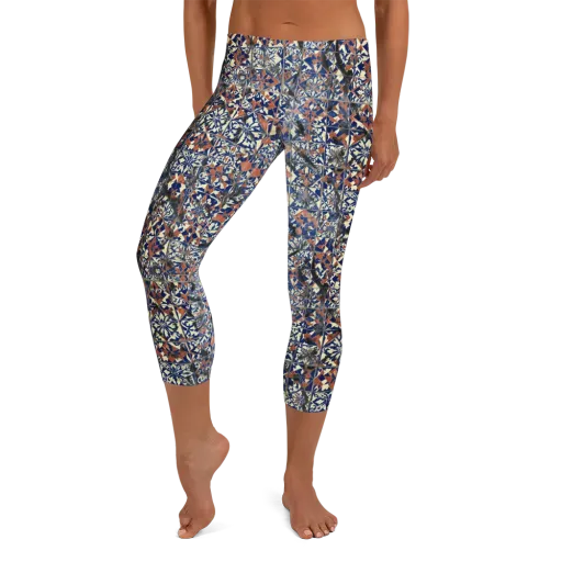 Mosaic Reverie on a Capri Leggings