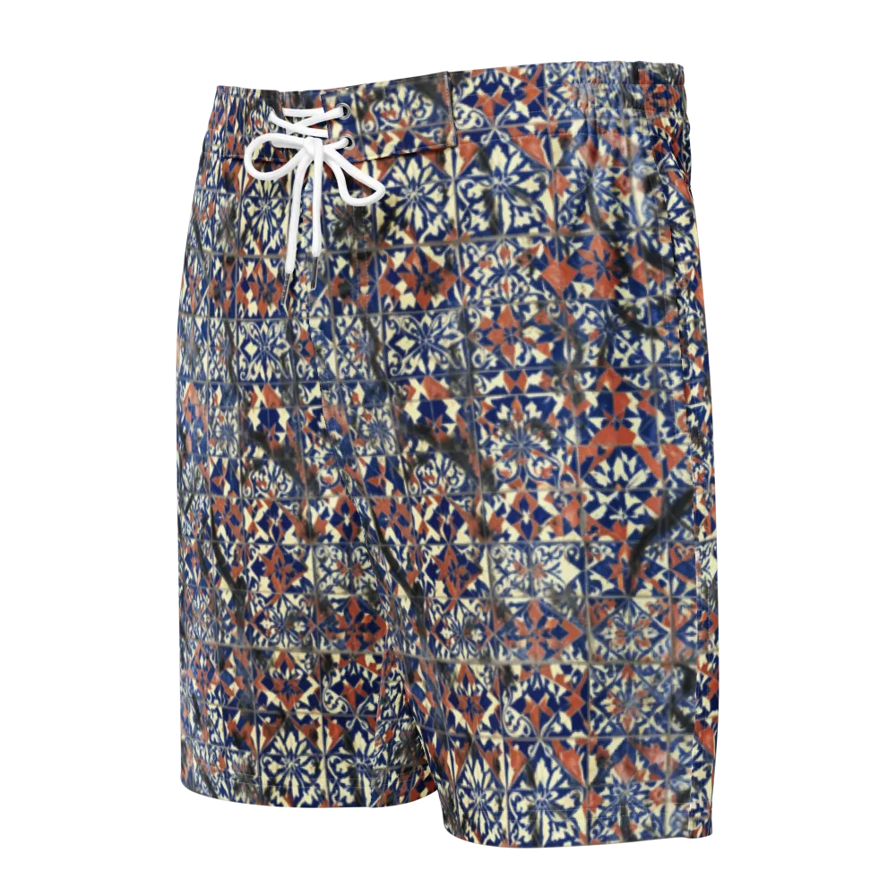 Mosaic Reverie on Men's Board Shorts — Front