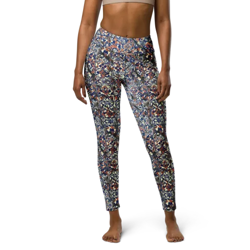 Mosaic Reverie on a Yoga Leggings
