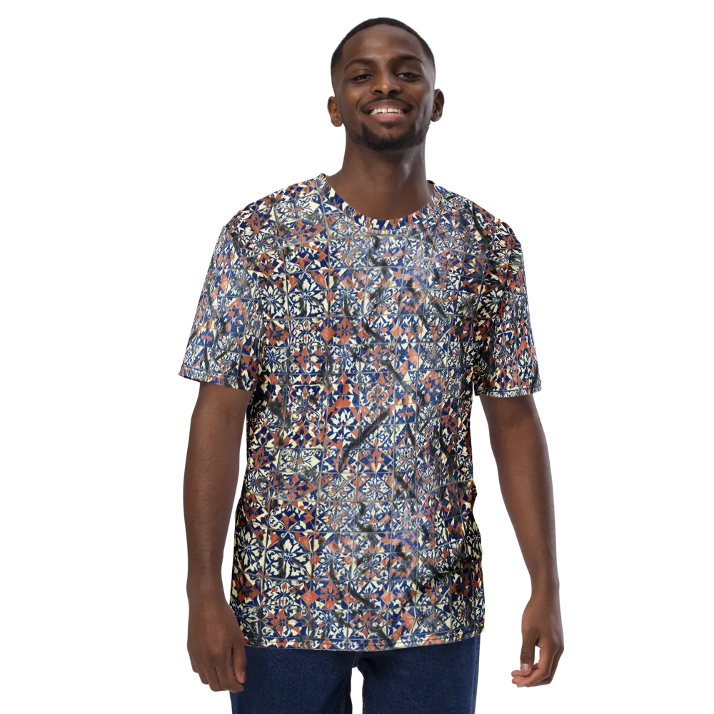Mosaic Reverie on Men's Crew Neck T-Shirt — Front