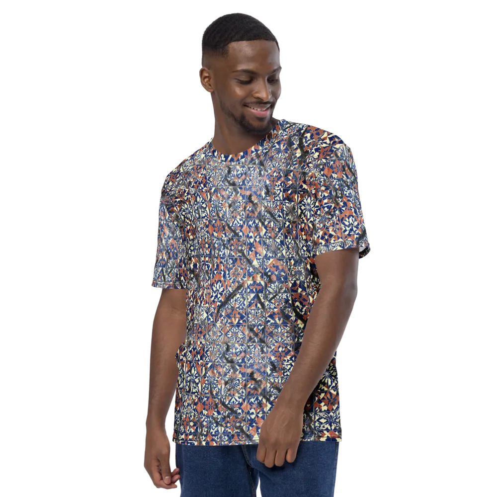 Mosaic Reverie on Men's Crew Neck T-Shirt — Left
