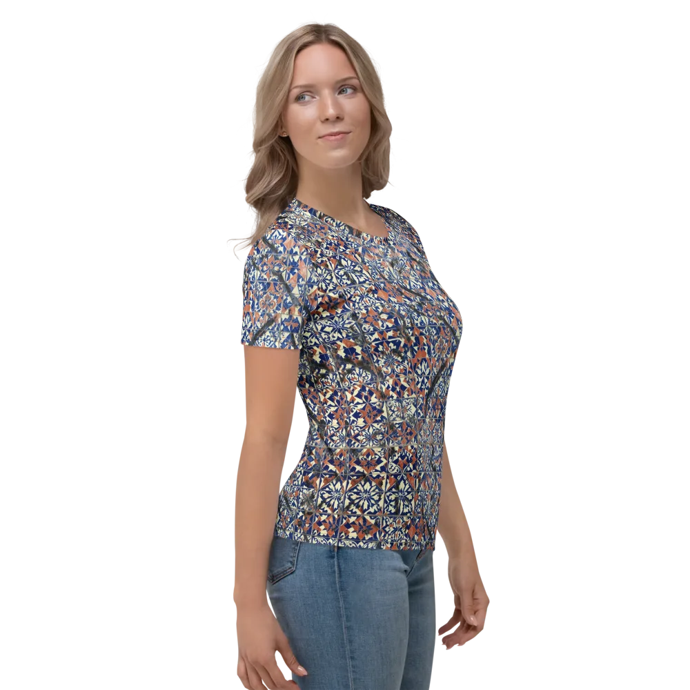 Mosaic Reverie on Women's Crew Neck T-Shirt — Right