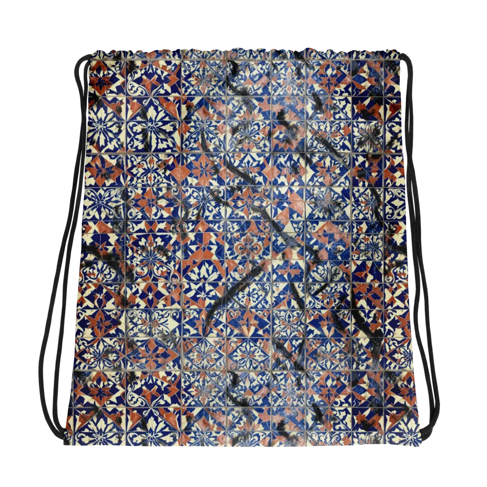 Mosaic Reverie on Drawstring Bag — Photo