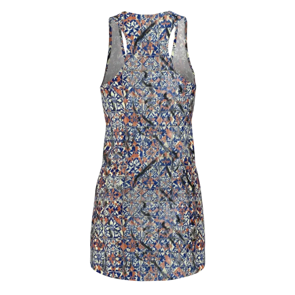 Mosaic Reverie on Racerback Dress — Back