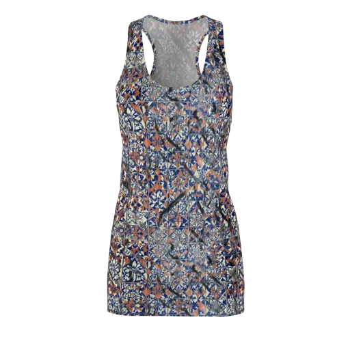 Mosaic Reverie on a Racerback Dress