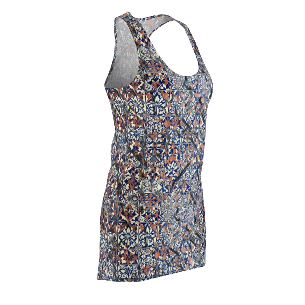 Mosaic Reverie on Racerback Dress — Front Side