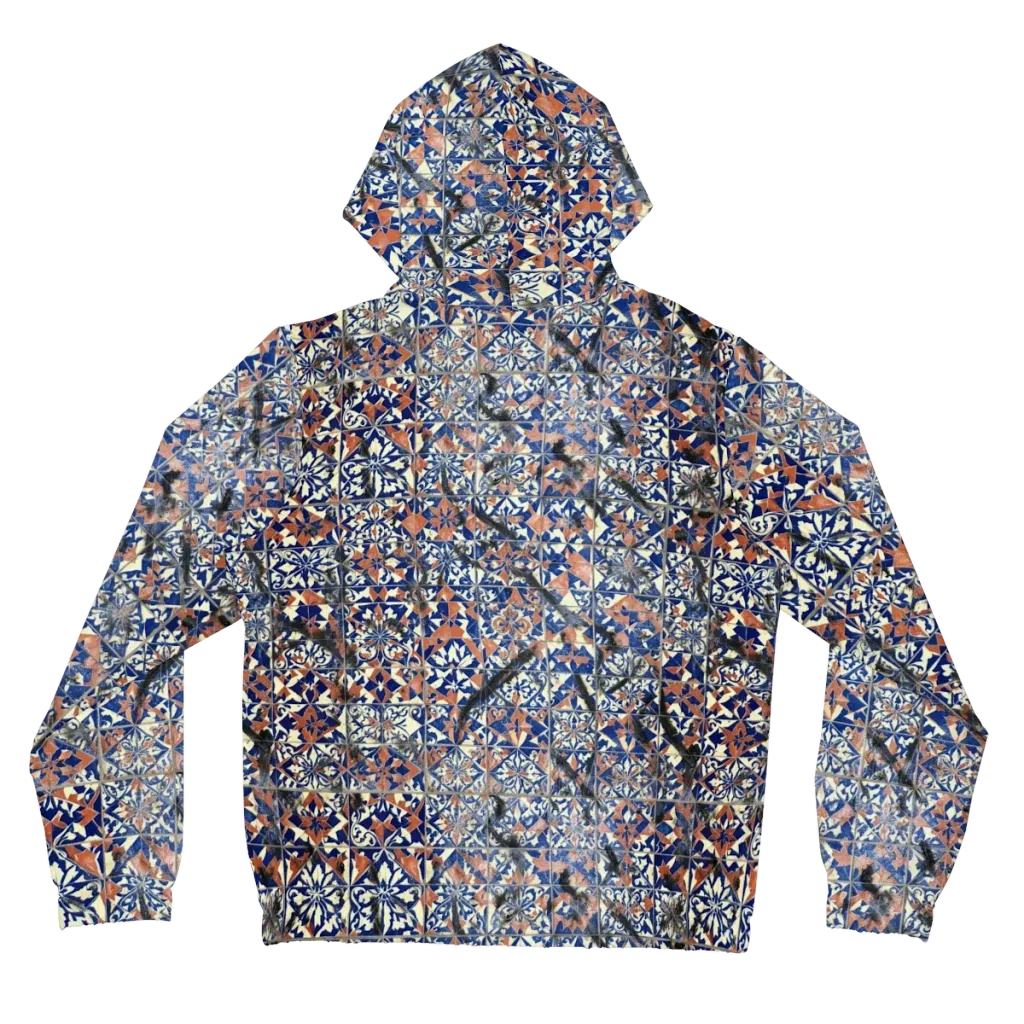 Mosaic Reverie on Women's Full-Zip Hoodie — Back