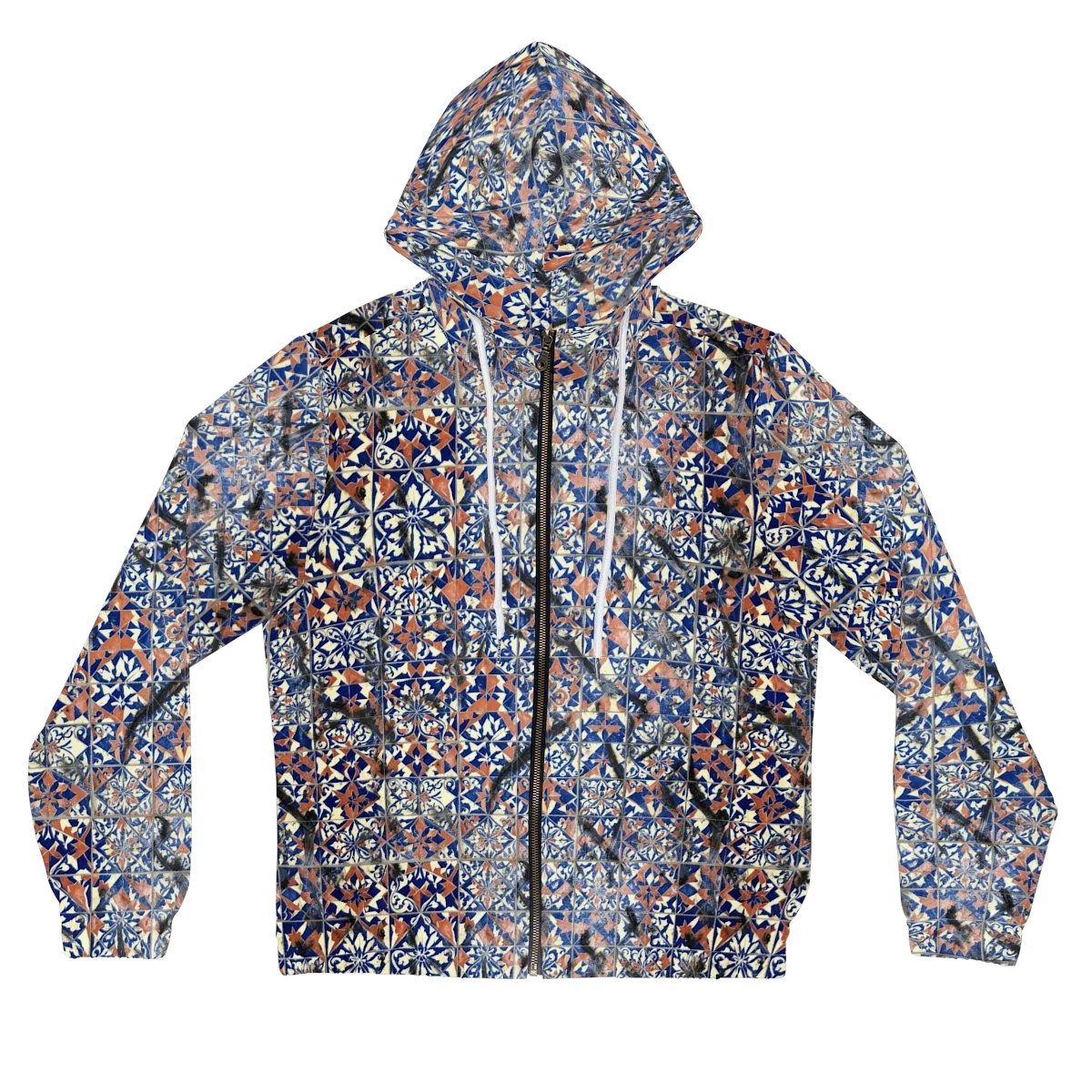 Mosaic Reverie on Women's Full-Zip Hoodie — Front