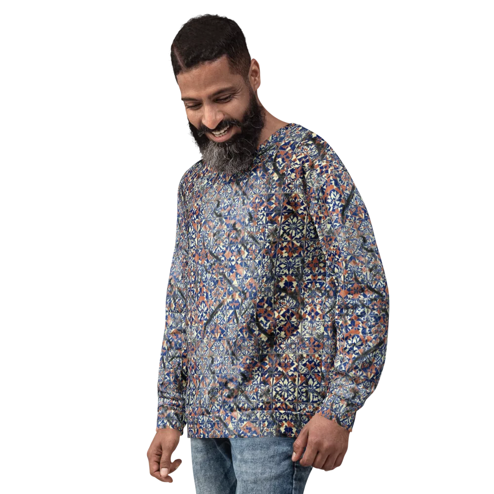 Mosaic Reverie on Sweatshirt — Left Front