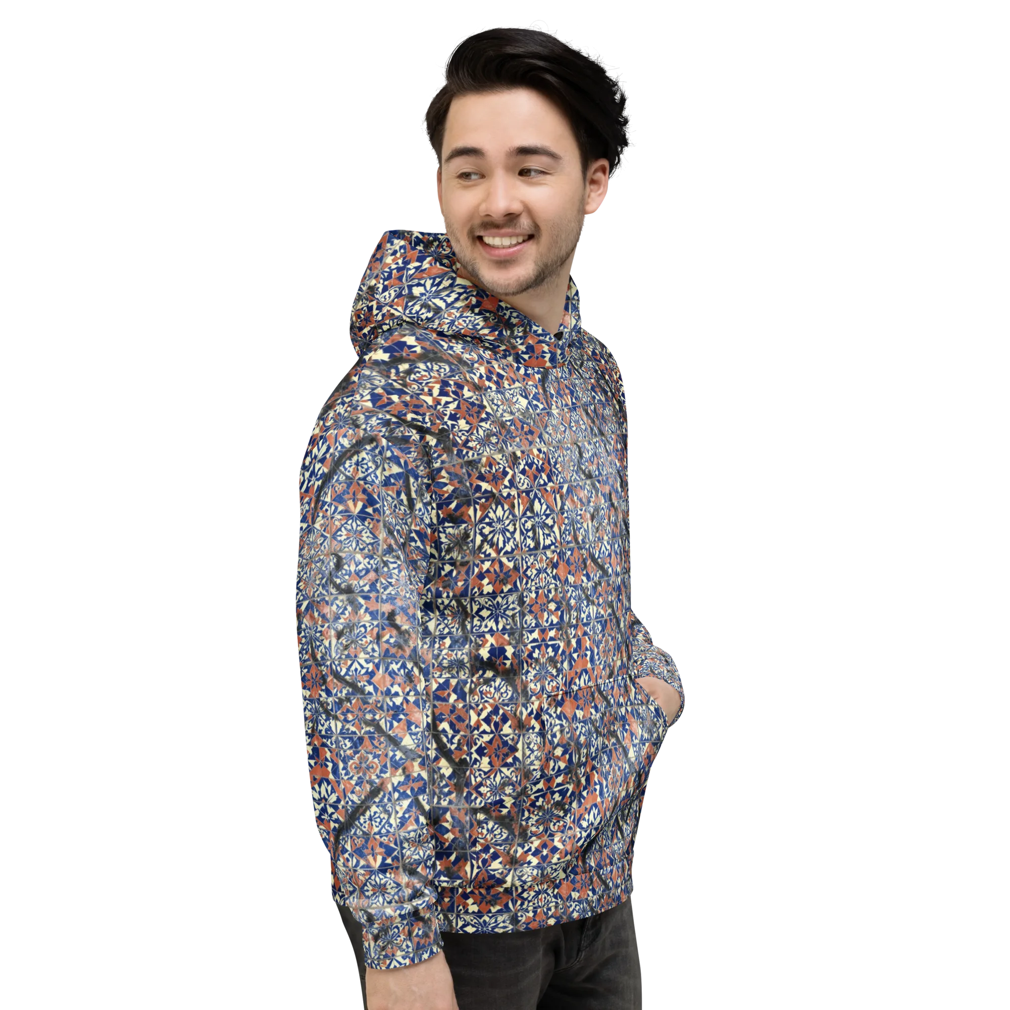 Mosaic Reverie on Hoodie — Right