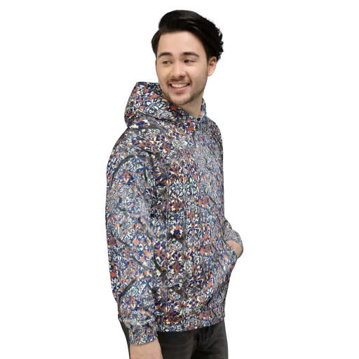 Mosaic Reverie on a Hoodie