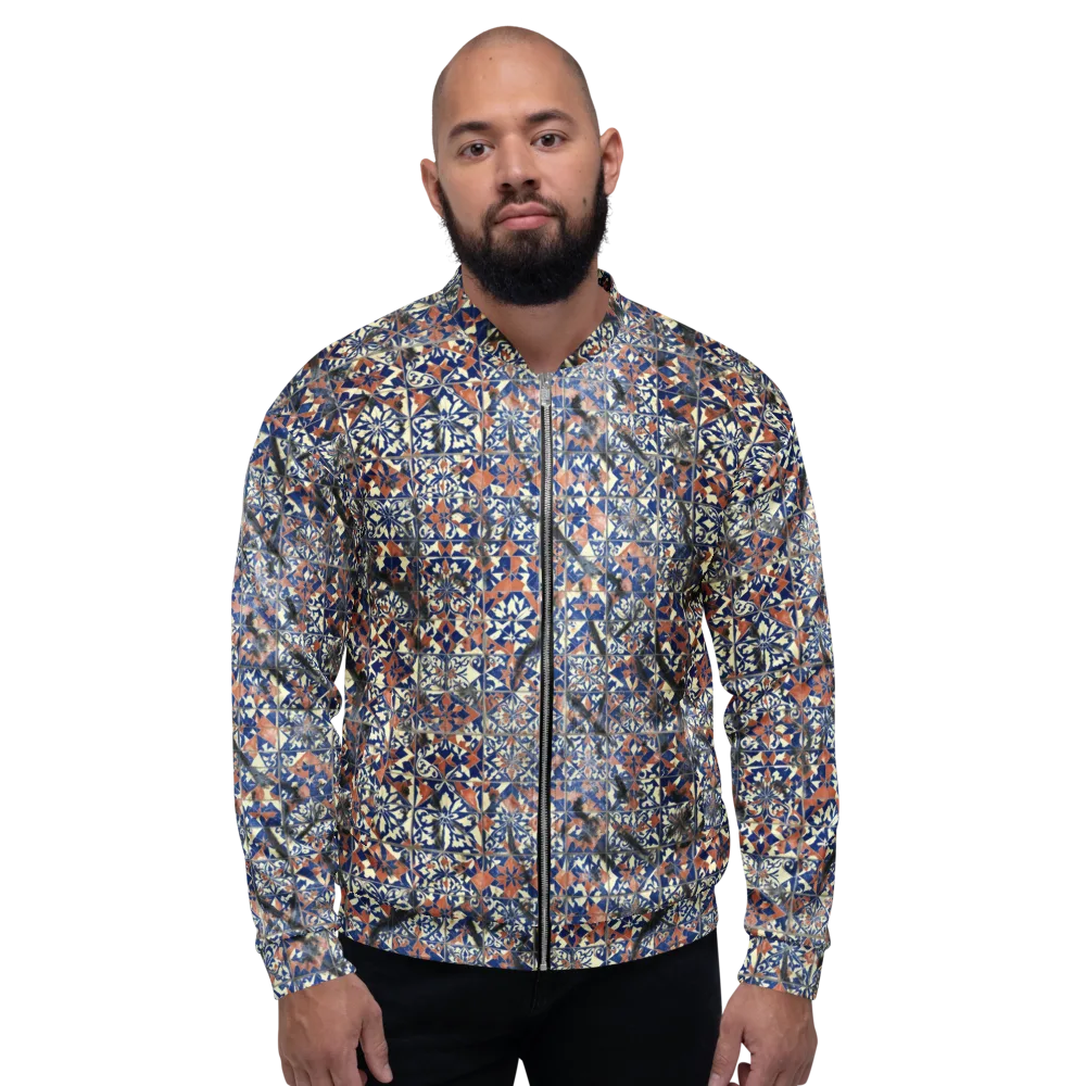 Mosaic Reverie on Bomber Jacket — Front