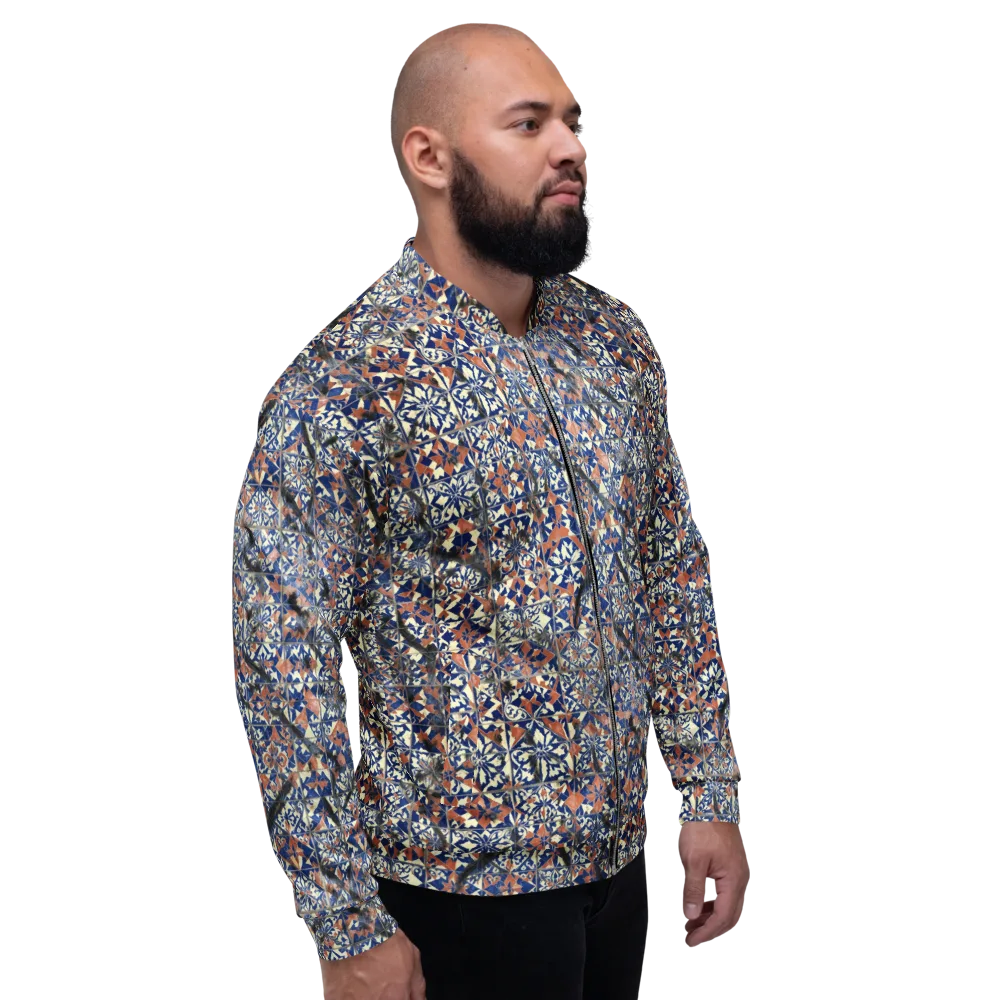 Mosaic Reverie on Bomber Jacket — Right