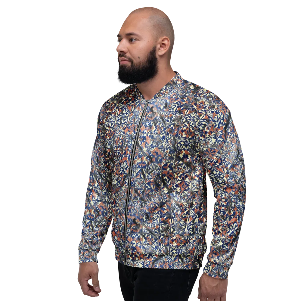 Mosaic Reverie on Bomber Jacket — Left