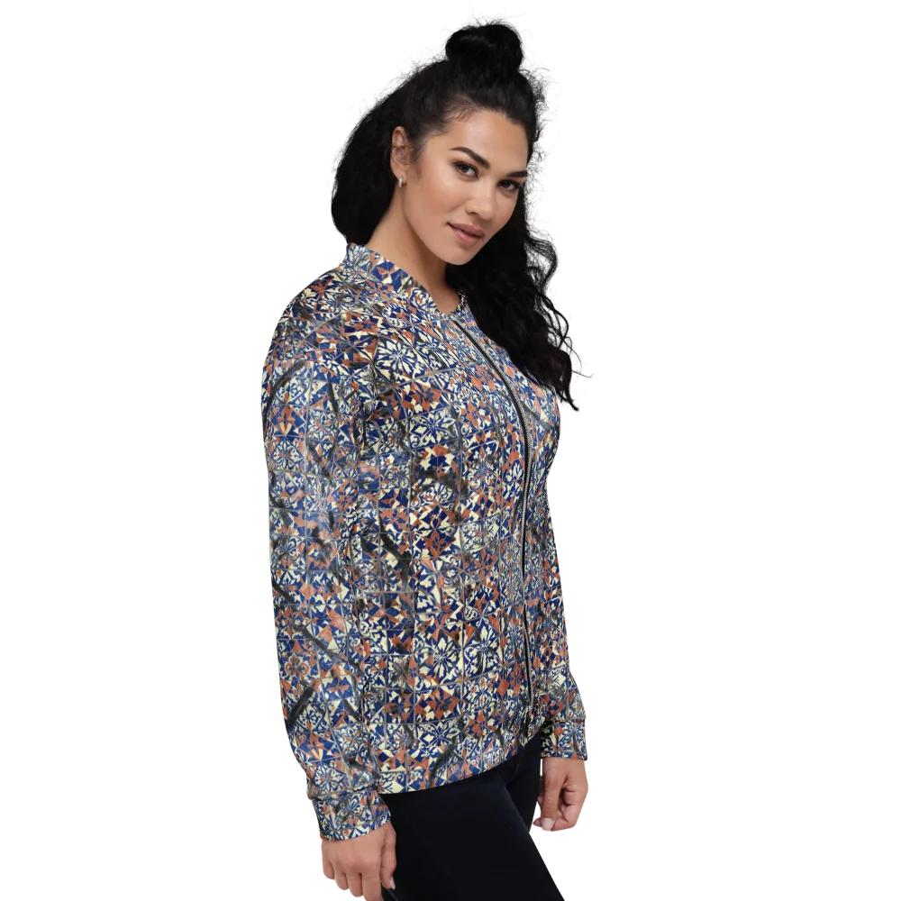 Mosaic Reverie on Bomber Jacket — Right