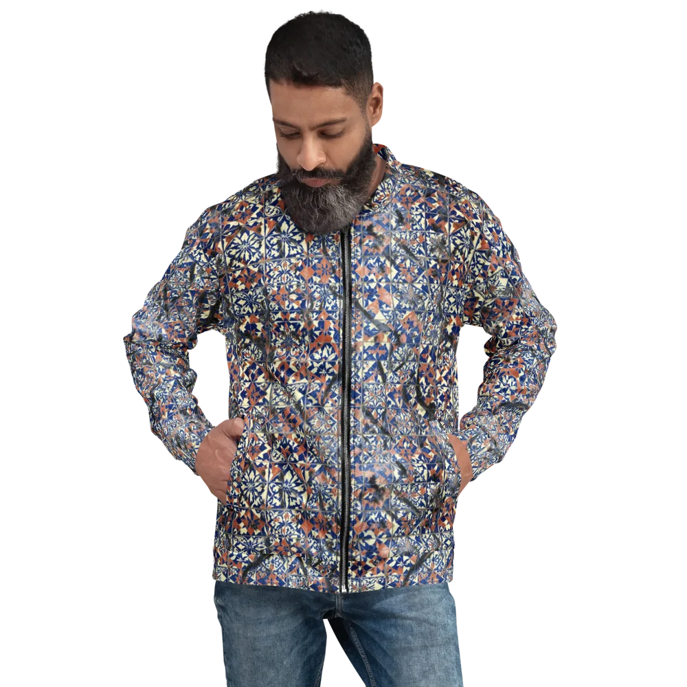 Mosaic Reverie on Bomber Jacket — Front