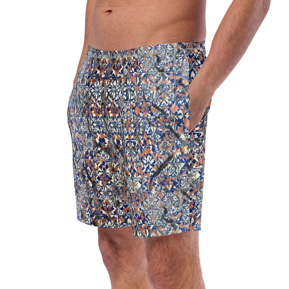 Mosaic Reverie on Swim Trunks — Left Front
