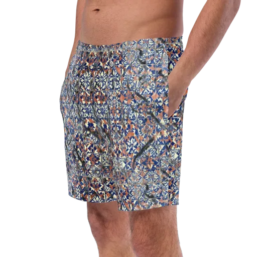 Mosaic Reverie on a Swim Trunks
