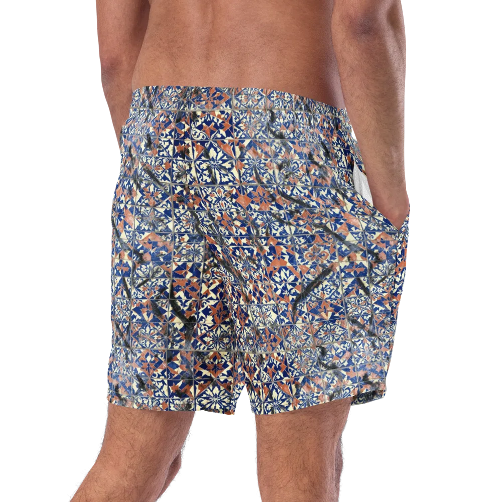 Mosaic Reverie on Swim Trunks — Right Back