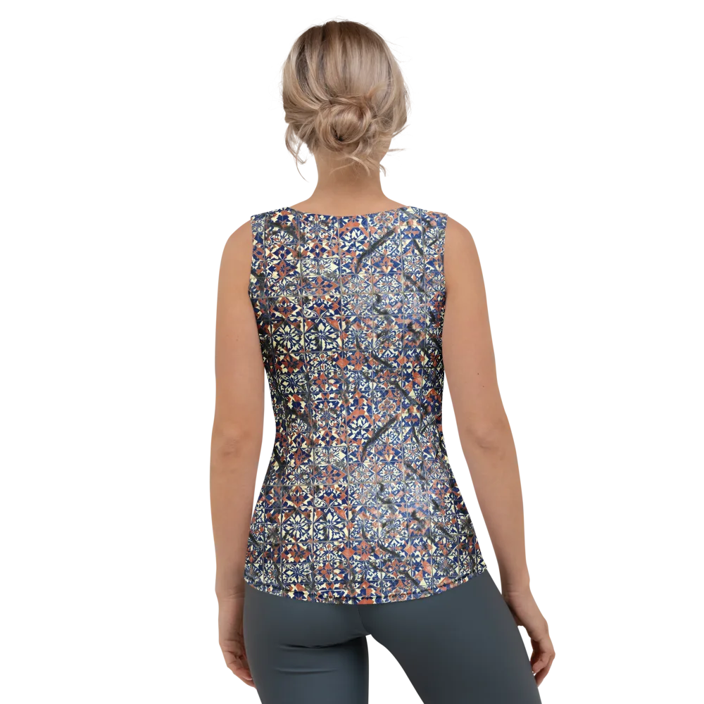 Mosaic Reverie on Women's Tank Top — Back