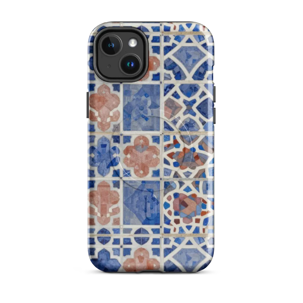 Azure Mosaic on MagSafe Tough Case for iPhone® — Front