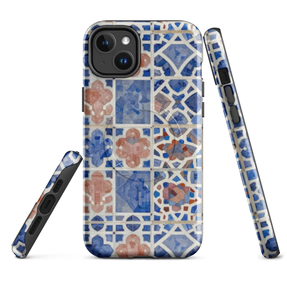 Azure Mosaic on MagSafe Tough Case for iPhone® — Front
