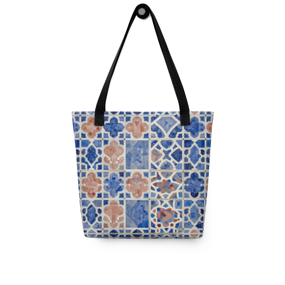 Azure Mosaic on Tote Bag — Front