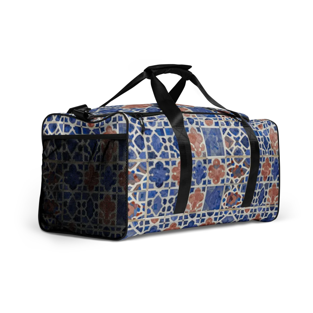 Azure Mosaic on Duffle Bag — Right Front