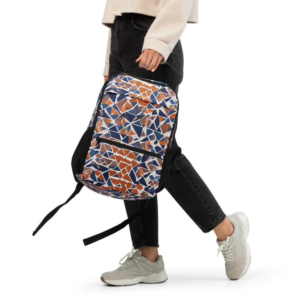 Indigo Fracture on Utility Backpack — Front