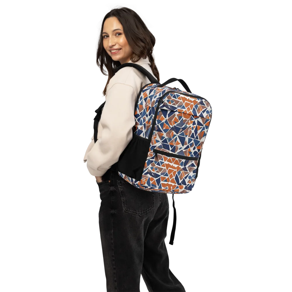 Indigo Fracture on Utility Backpack — Back