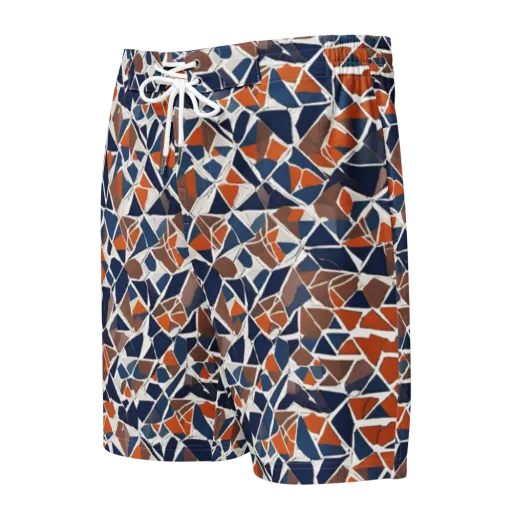 Indigo Fracture on a Men's Board Shorts