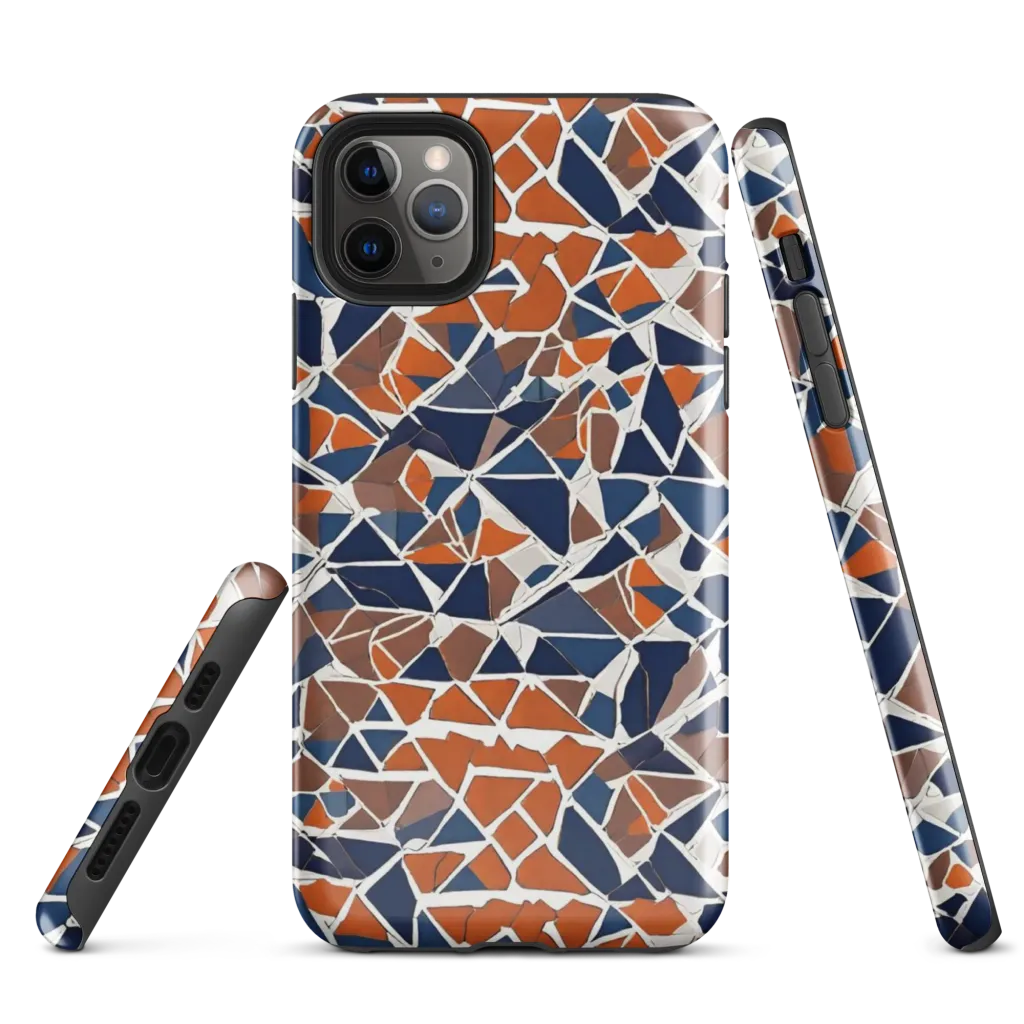 Indigo Fracture on Tough Case for iPhone® — Front