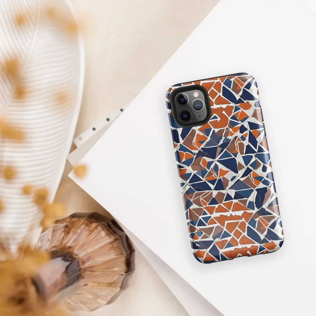 Indigo Fracture on Tough Case for iPhone® — Front