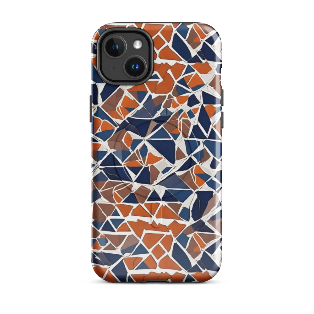 Indigo Fracture on MagSafe Tough Case for iPhone® — Front