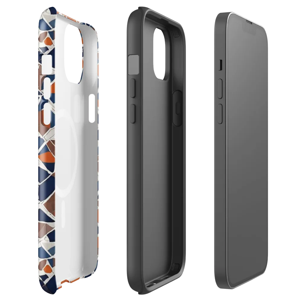 Indigo Fracture on MagSafe Tough Case for iPhone® — Front