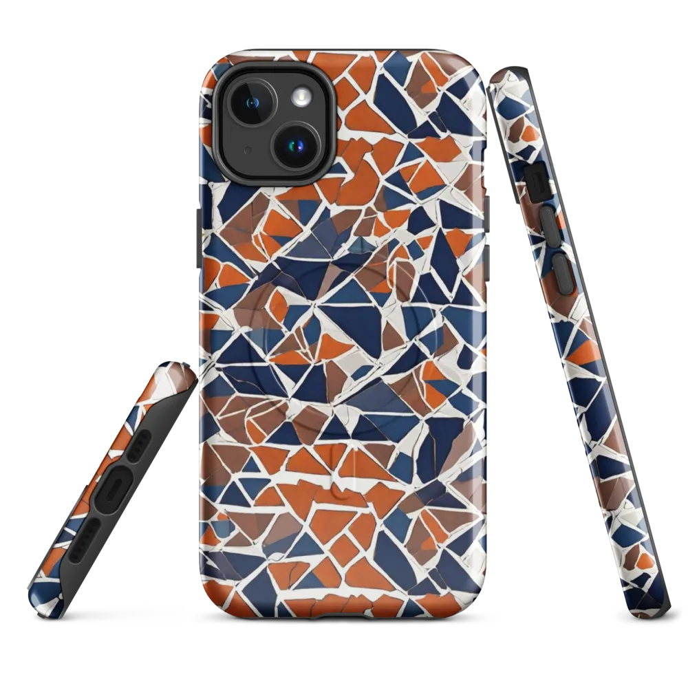 Indigo Fracture on MagSafe Tough Case for iPhone® — Front