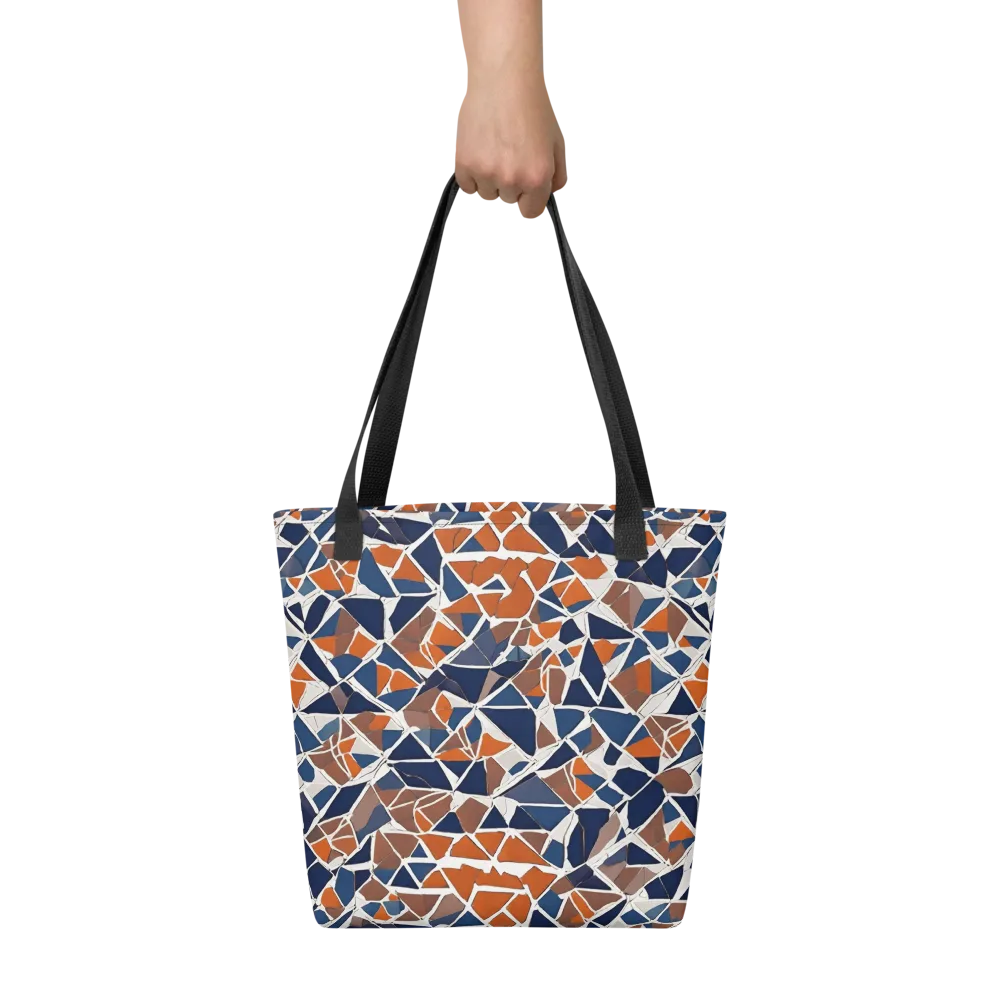 Indigo Fracture on Tote Bag — Front