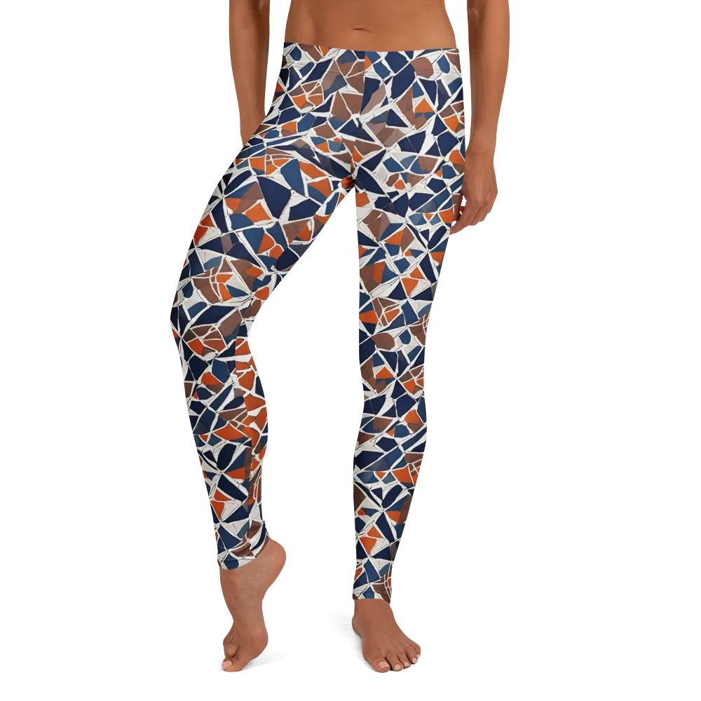Indigo Fracture on Leggings — Front