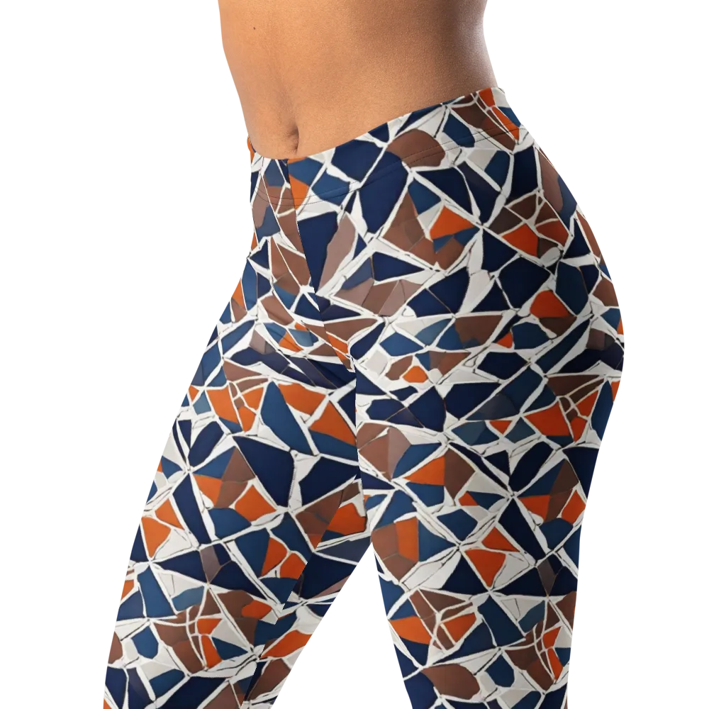 Indigo Fracture on Leggings — Left Front