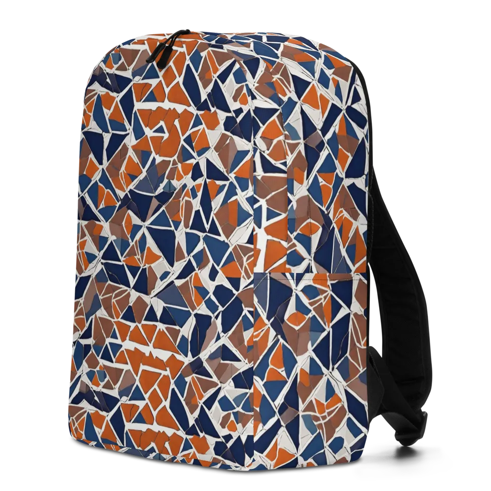 Indigo Fracture on Minimalist Backpack — Left