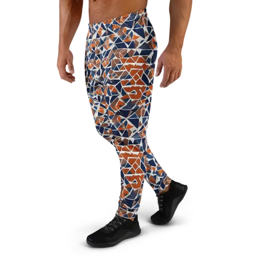 Indigo Fracture on a Men's Joggers