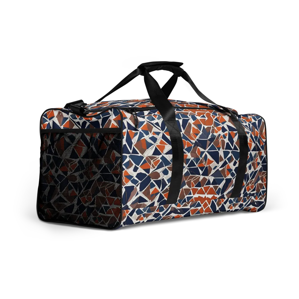 Indigo Fracture on Duffle Bag — Right Front