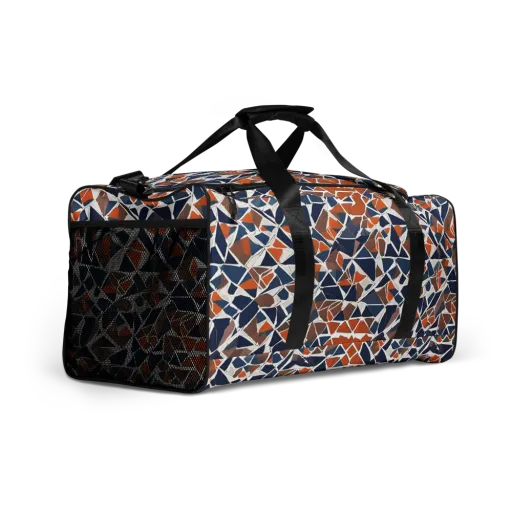 Indigo Fracture on a Duffle Bag