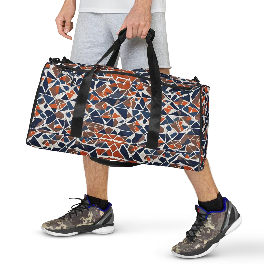 Indigo Fracture on Duffle Bag — Front