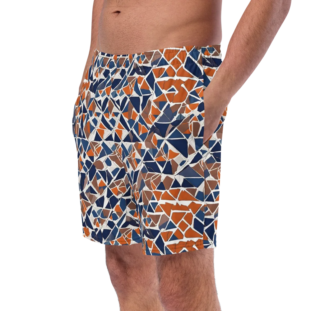 Indigo Fracture on Swim Trunks — Left Front