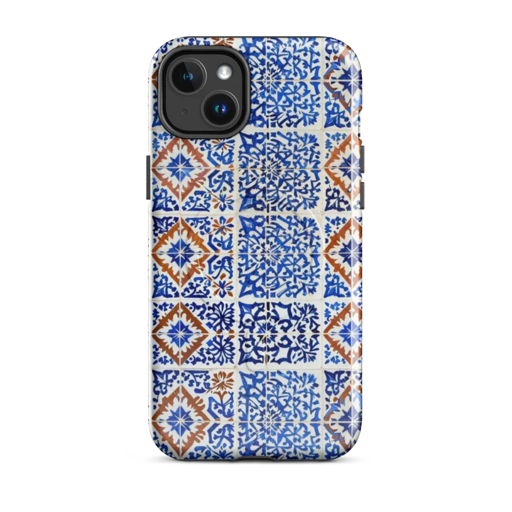 Indigo Tilework on MagSafe Tough Case for iPhone® — Front